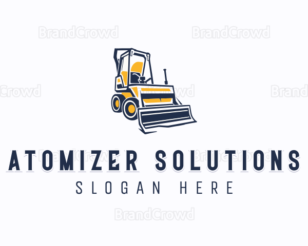 Contractor Bulldozer Machinery Logo