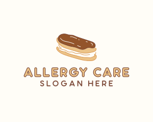 Chocolate Eclair Sweet Pastry logo design