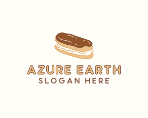 Chocolate Eclair Sweet Pastry logo design