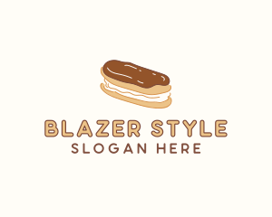 Chocolate Eclair Sweet Pastry logo design