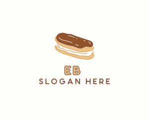 Baking - Chocolate Eclair Sweet Pastry logo design