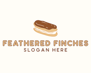 Chocolate Eclair Sweet Pastry logo design