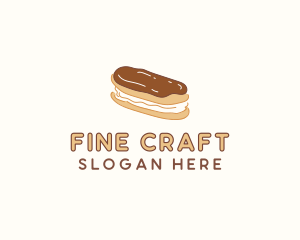 Chocolate Eclair Sweet Pastry logo design