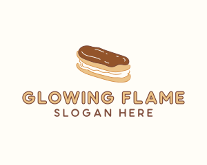 Chocolate Eclair Sweet Pastry logo design