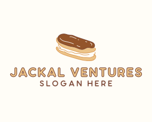 Chocolate Eclair Sweet Pastry logo design