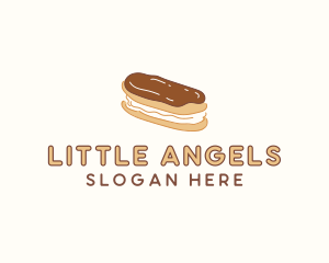 Chocolate Eclair Sweet Pastry logo design