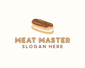 Chocolate Eclair Sweet Pastry logo design