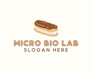 Chocolate Eclair Sweet Pastry logo design