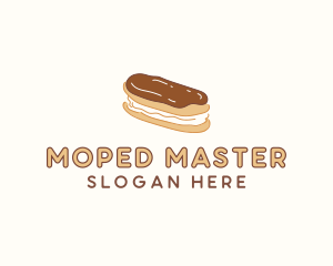 Chocolate Eclair Sweet Pastry logo design