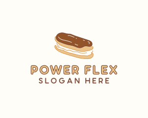 Chocolate Eclair Sweet Pastry logo design