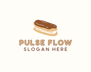 Chocolate Eclair Sweet Pastry logo design