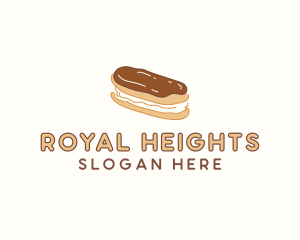 Chocolate Eclair Sweet Pastry logo design