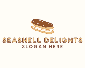 Chocolate Eclair Sweet Pastry logo design