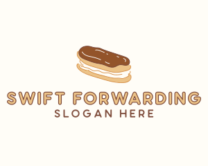 Chocolate Eclair Sweet Pastry logo design