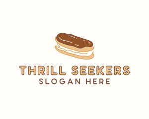 Chocolate Eclair Sweet Pastry logo design