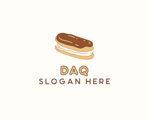 Bread - Chocolate Eclair Sweet Pastry logo design