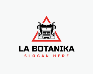 Truck Logistics Triangle Logo