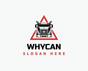 Freight - Truck Logistics Triangle logo design