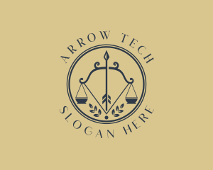 Scale Legal Bow logo design