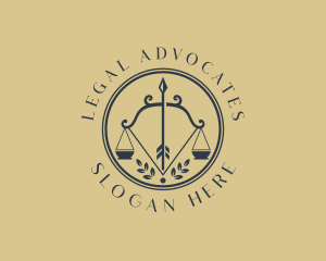 Scale Legal Bow logo design