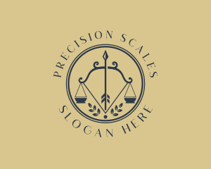 Scale Legal Bow logo design