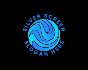 Water Wave Sphere Logo