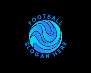 Ocean - Water Wave Sphere logo design