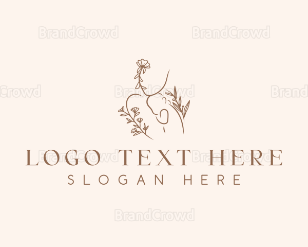 Floral Mother Baby Logo