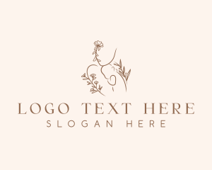 Breastfeeding - Floral Mother Baby logo design