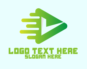 Green Fast Media Player Logo