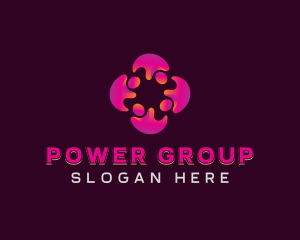 Group - Abstract Human Team logo design