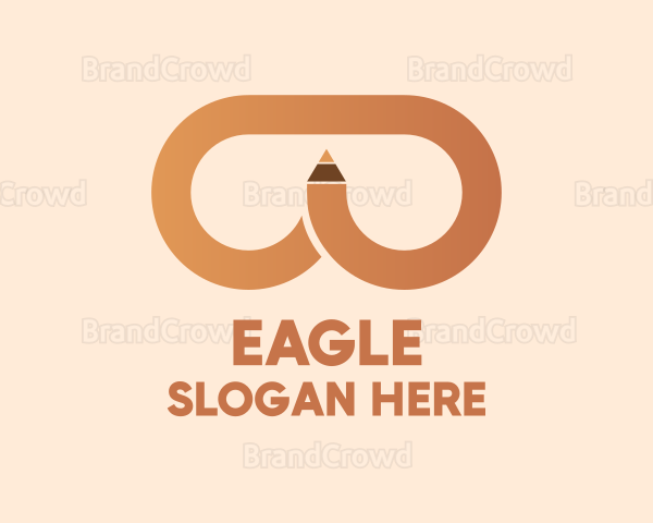 Brown Pencil Glasses Logo