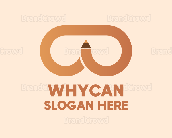 Brown Pencil Glasses Logo