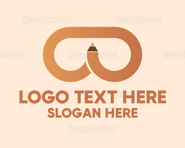 Brown Pencil Glasses Logo