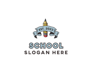 Art School Pencil logo design