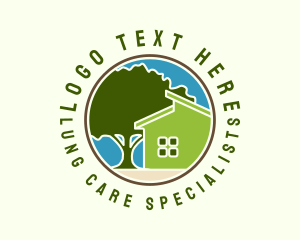 Green House Tree logo design