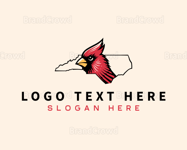 Cardinal Bird North Carolina Logo