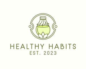 Herbal Kombucha Drink logo design