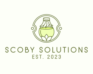 Scoby - Herbal Kombucha Drink logo design