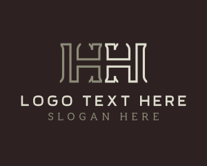 Court - Legal Firm Letter H logo design