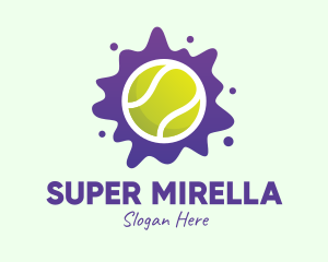 Tennis Ball Splatter Logo