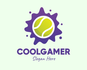 Professional Tennis Tournament - Tennis Ball Splatter logo design