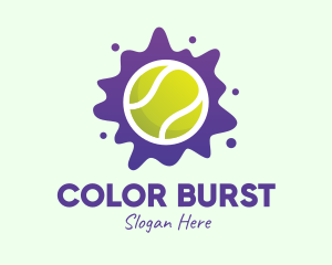 Tennis Ball Splatter logo design