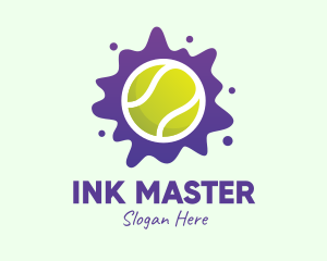 Tennis Ball Splatter logo design