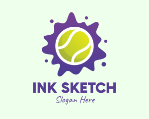 Tennis Ball Splatter logo design