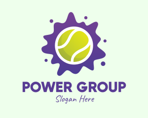 Ink Splatter - Tennis Ball Splatter logo design