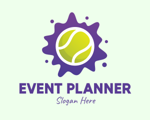 Tennis Ball Splatter logo design