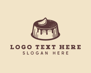 Food Blog - Custard Dessert Flan logo design
