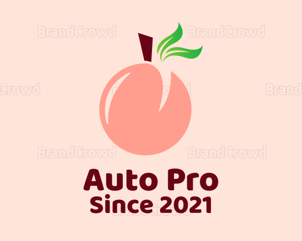 Peach Fruit Stall Logo