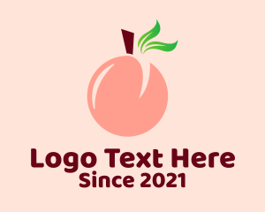 Tropical - Peach Fruit Stall logo design